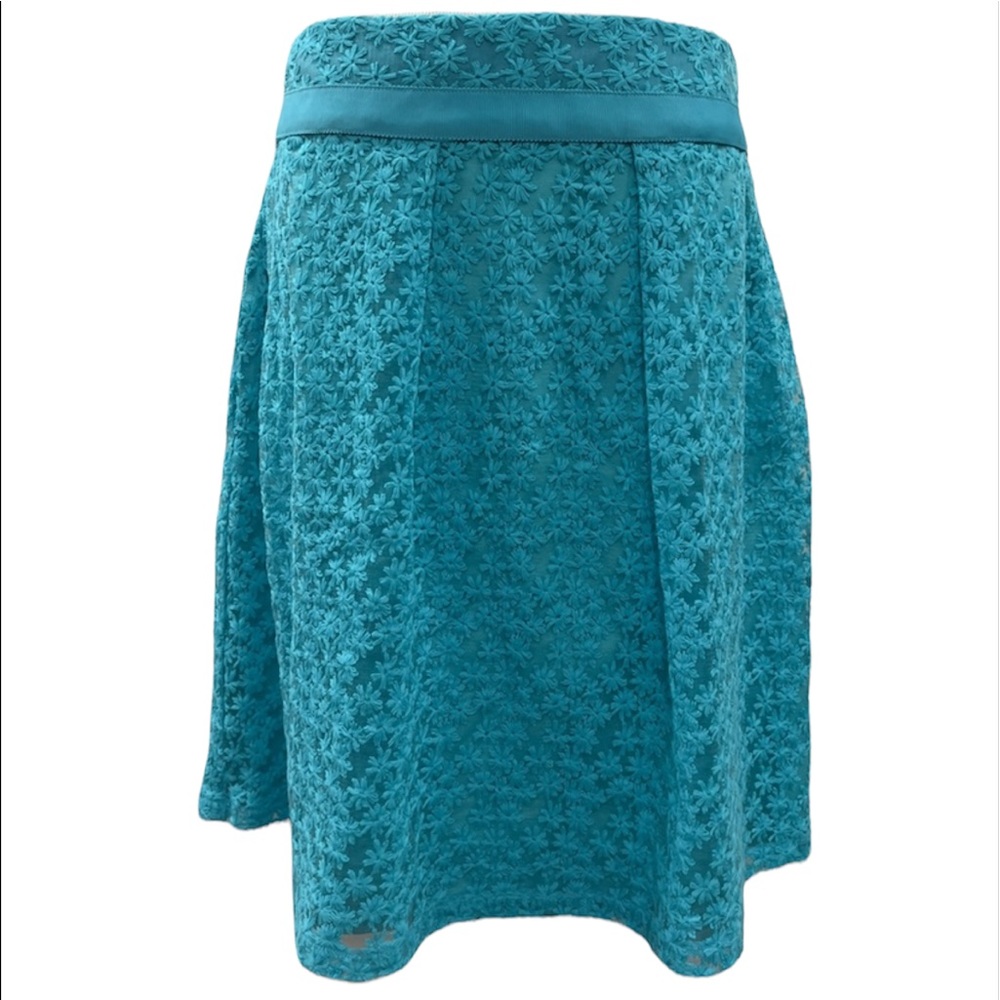 EUC The Limited floral embroidered spring skirt